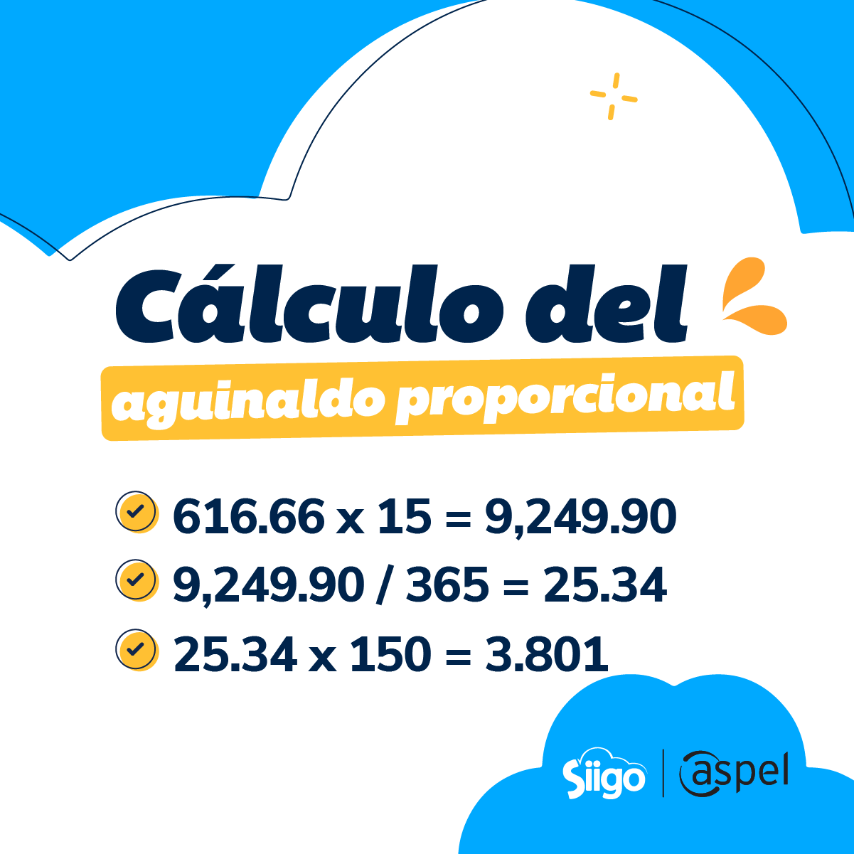 cálculo de aguinaldo proporcional