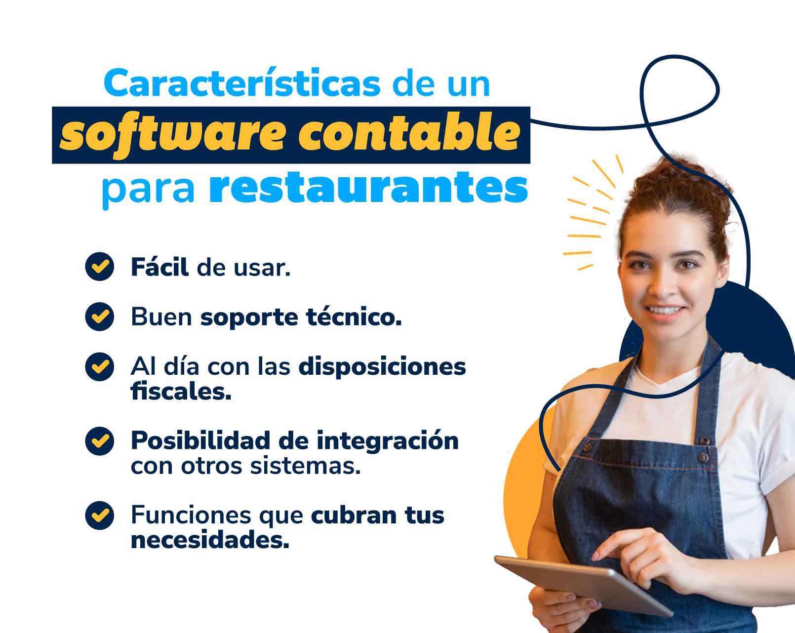 características básicas de un software contable para restaurantes
