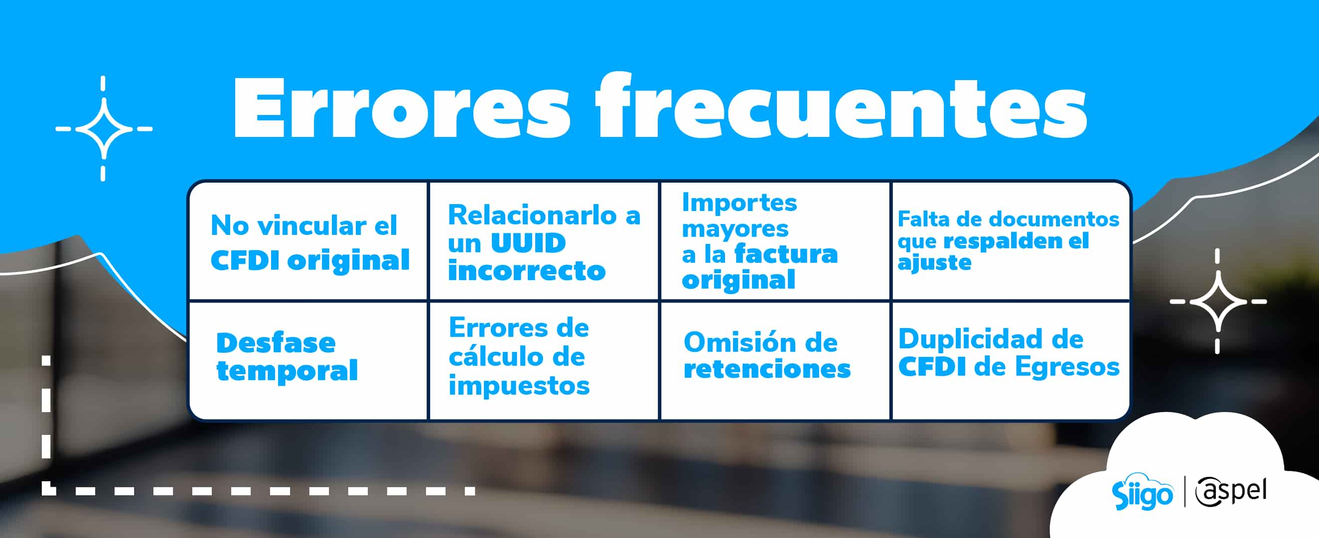 errores frecuentes al emitir la nota de crédito