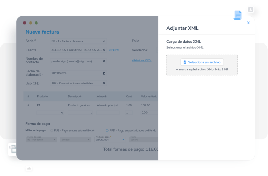 Vinculación de XML en compras del despacho contable